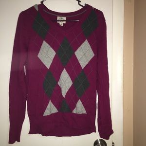 a new purple sweater
